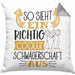 So Sieht Ein Richtig Cooler Schwägerschaft Aus Geschenk Kissen mit Füllung 40x40 Lustiger Spruch Geschenkidee (Grau) Grau Trendation