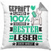 Leser Geschenk Lustiger Spruch für Leser Geschenkidee Bester Leser Der WeltKissen mit Füllung 40x40 (Grau) Grau Trendation