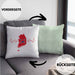 Seoul Kissen mit Füllung 40x40 Geschenk Südkorea South Korea Kpop Geschenkidee (Grau) Grün Trendation