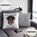 Rottweiler Besitzer Kissen mit Füllung 40x40 Geschenk Lustiger Spruch Geschenkidee Ich Kann Nicht Mein Rottweiler Hat Nein Gesagt (Grau) Grau Trendation