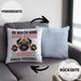 Mops Besitzer Kissen mit Füllung 40x40 Geschenk Lustiger Spruch Geschenkidee Besitzerin Mops Haben Personal (Grau) Blau Trendation