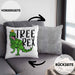 Tree Rex Kissen mit Füllung 40x40 Geschenk T-Rex Geschenkidee Jungs Weihnachten Dinosaurier Xmas (Grau) Grau Trendation