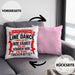 Line Dance Kissen mit Füllung 40x40 Geschenk Spruch Linedance KafffeeKissen mit Füllung 40x40 Sprüche (Grau) Rosa Trendation