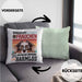 Australian Shepherd Besitzerin Frauchen Kissen mit Füllung 40x40 Geschenk Lustiger Spruch Geschenkidee Vorsicht Vor Dem Frauchen (Grau) Grün Trendation