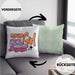Lustige Rollschuh Kissen mit Füllung 40x40 Geschenk für Roller Girls "Roller Girl" Nostalgie 80er 90er Jahre (Grau) Grün Trendation