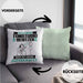 Tonstudio-Besitzer Kissen mit Füllung 40x40 Geschenk für Tonstudio-Besitzer Geburtstag Lustiger Spruch Was Ist Deine Superkraft (Grau) Grün Trendation