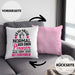Pinguin Geschenk Kissen mit Füllung 40x40 Kinder Liebe Spruch Kollegin Freundin Pinguin Liebhaber Lustig (Grau) Rosa Trendation