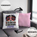 Berner Sennen Papa Besitzer Kissen mit Füllung 40x40 Geschenk Lustiger Spruch Geschenkidee Berner Sennen Liebhaber (Grau) Rosa Trendation