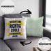 Stewardess Kissen mit Füllung 40x40 Geschenk für Stewardessin Lustiger Spruch Lustig Flugbegleiterin Sprüche (Grau) Grün Trendation