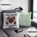 Mops Besitzer Kissen mit Füllung 40x40 Geschenk Lustiger Spruch Geschenkidee Mir Reichts Ich Geh Zu Meinem Mops (Grau) Grün Trendation