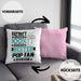 Pop-Fan Geschenk Lustiger Spruch für Pop-Fan Geschenkidee Bester Pop-Fan Der WeltKissen mit Füllung 40x40 (Grau) Rosa Trendation