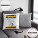 Breakdancer Kissen mit Füllung 40x40 Geschenk Lustiger Spruch Geschenkidee für Breakdancer Achtung Hochleistungs Breakdancer Bei Der Arbeit (Grau) Grau Trendation
