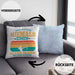 Lustige Bogenschütze Kissen mit Füllung 40x40 Geschenk für Pfeil & Bogen Enthusiasten (Grau) Blau Trendation