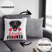 Labrador Besitzer Mom Mama Kissen mit Füllung 40x40 Geschenk Lustiger Spruch Geschenkidee Labrador Besitzerin (Grau) Grau Trendation