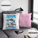 Kreuzfahrt Geschenk Kissen mit Füllung 40x40 Verkündung Geschenkidee für Kreuzfahrt-Fans Schiff (Grau) Rosa Trendation