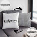 Girlpower Kissen mit Füllung 40x40 für Frauen Mädchen Geschenk (Grau) Grau Trendation