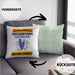 Tierfreund Kissen mit Füllung 40x40 Geschenk Lustiger Spruch Geschenkidee für Tierfreund Achtung Hochleistungs Tierfreund Bei Der Arbeit (Grau) Grün Trendation