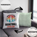 Mädchen Basketballspielerin Geschenkidee Kissen mit Füllung 40x40 Frauen Basketball (Grau) Grün Trendation