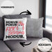 Lustige Ich Hasse Menschen Kissen mit Füllung 40x40 Mit Spruch Einhorn Geschenk Mama Freundin Kollegin Geschenkidee Arbeit Frauen (Grau) Grau Trendation