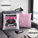 Labrador Besitzerin Kissen mit Füllung 40x40 Geschenk Lustiger Spruch Geschenkidee Personal Stalker (Grau) Rosa Trendation
