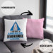 Serienjunkie Geschenk Kissen mit Füllung 40x40 So Gut Kann Nur Ein Serienjunkie Aussehen Geschenkidee (Grau) Rosa Trendation