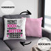 Hundegassi-Service Geschenk Lustiger Spruch für Hundegassi-Service Geschenkidee Bester Hundegassi-Service Der WeltKissen mit Füllung 40x40 (Grau) Rosa Trendation