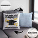 Bachelor Geschenk Abschluss Kissen mit Füllung 40x40 Spruch Master Abitur Abi Graduation Bestanden Prüfung (Grau) Blau Trendation