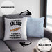 Kissen mit Füllung 40x40 Posaunist Geschenk Lustiges Geschenkidee Posaunen-Spieler (Grau) Blau Trendation