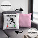 Tennis Kissen mit Füllung 40x40 Geschenk Lustige Kissen mit Füllung 40x40 Tennisfans - Geschenkidee Tennisspieler Ruft An (Grau) Rosa Trendation