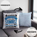 Steinmetz Kissen mit Füllung 40x40 Geschenk Spruch Geschenkidee Spruch Niemand Ist toll (Grau) Blau Trendation