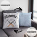 Dachdecker Geschenke Kissen mit Füllung 40x40 Lustig Mann Männer Zubehör Geschenkidee Dachdecker-Meister (Grau) Blau Trendation