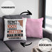 Boulderer Geschenk Lustiger Spruch für Boulderer Geschenkidee Bester Boulderer Der WeltKissen mit Füllung 40x40 (Grau) Rosa Trendation