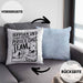 Herrchen Und Hund Das Perfekte Choas Team Kissen mit Füllung 40x40 Geschenk für Hundebesitzer Geschenkidee (Grau) Blau Trendation