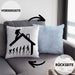 Dachdecker Geschenk Kissen mit Füllung 40x40 Evolution Geschenkidee Spruch (Grau) Blau Trendation