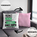 Bungee-Jumper Geschenk Lustiger Spruch für Bungee-Jumper Geschenkidee Bester Bungee-Jumper Der WeltKissen mit Füllung 40x40 (Grau) Rosa Trendation