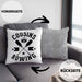 Cousins Rowing Kissen mit Füllung 40x40 Geschenk Rudern Paddelboot Cousinen-Treff Cousins (Grau) Grau Trendation
