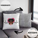 Rottweiler Besitzer Kissen mit Füllung 40x40 Geschenk Lustiger Spruch Geschenkidee Herzschlag Rottweiler (Grau) Grau Trendation