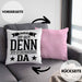 Praktikant Kissen mit Füllung 40x40 Geschenk Lustiger Spruch Alles Gut Denn Jetzt Ist Der Praktikant Da (Grau) Rosa Trendation
