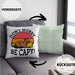 Lustige Kissen mit Füllung 40x40 "Don't Worry Be Cappy" lustiges Geschenk für Capybara-Liebhaber (Grau) Grün Trendation