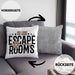 Escape Room Lustige Kissen mit Füllung 40x40 Escape Room Fans Geschenkidee (Grau) Grau Trendation