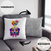Border Collie Herz Farbe Besitzer Kissen mit Füllung 40x40 Geschenk Lustiger Spruch Geschenkidee Border Collie Liebhaber (Grau) Grau Trendation