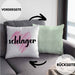 Kissen mit Füllung 40x40 Geschenk für Schlager Fans Kissen mit Füllung 40x40 Musikmotiv Spruch (Grau) Grün Trendation