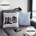 Line Dance Kissen mit Füllung 40x40 Geschenk Spruch Linedance KafffeeKissen mit Füllung 40x40 Spruch (Grau) Blau Trendation