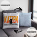 Katzen Servicepersonal Kissen mit Füllung 40x40 Geschenkidee Lustig Spruch Katzenbesitzer KatzenMama (Grau) Blau Trendation