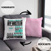 DIY-Bastler Geschenk Kaffee-Kissen mit Füllung 40x40 Geschenkidee für DIY-Bastler Ich Bin DIY-Bastler Ich Kann Es Dir Erklären Jedoch Nicht Für Dich Verstehen Spruch Lustig (Grau) Rosa Trendation