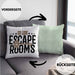 Escape Room Lustige Kissen mit Füllung 40x40 Escape Room Fans Geschenkidee (Grau) Grün Trendation