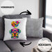 Rottweiler Herz Farbe Besitzer Kissen mit Füllung 40x40 Geschenk Lustiger Spruch Geschenkidee Rottweiler Liebhaber (Grau) Grau Trendation