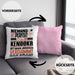 Kendoka Geschenk Kissen mit Füllung 40x40 Lustige Geschenkidee für Kendoka Geburtstag Niemand Ist Perfekt Aber Als Kendoka Ist Man Nah Dran (Grau) Rosa Trendation