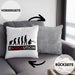 Boule Kissen mit Füllung 40x40 Geschenk Boule-Spieler Geschenkidee Spruch Ebouleution (Grau) Grau Trendation
