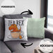Dinosaurier Kissen mit Füllung 40x40 Geschenk Tea Rex Kissen mit Füllung 40x40 Geschenk Dino T-Rex Geschenk Für Jungs (Grau) Grün Trendation